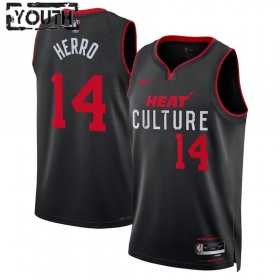 Dres Miami Heat Tyler Herro 14 Nike 2023-24 City Edition Crno Swingman - Dječji